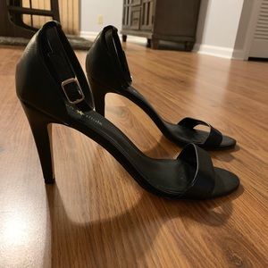 Seven Dials black ankle strap stiletto heel size 9